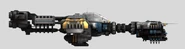 A side view of the second generation Outrider-class.