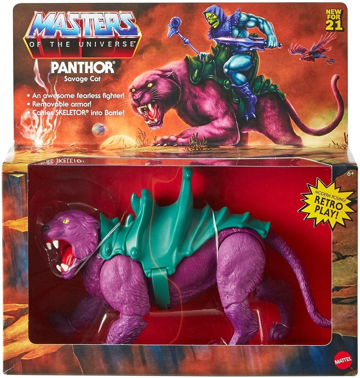 masters of the universe origins panthor flocked