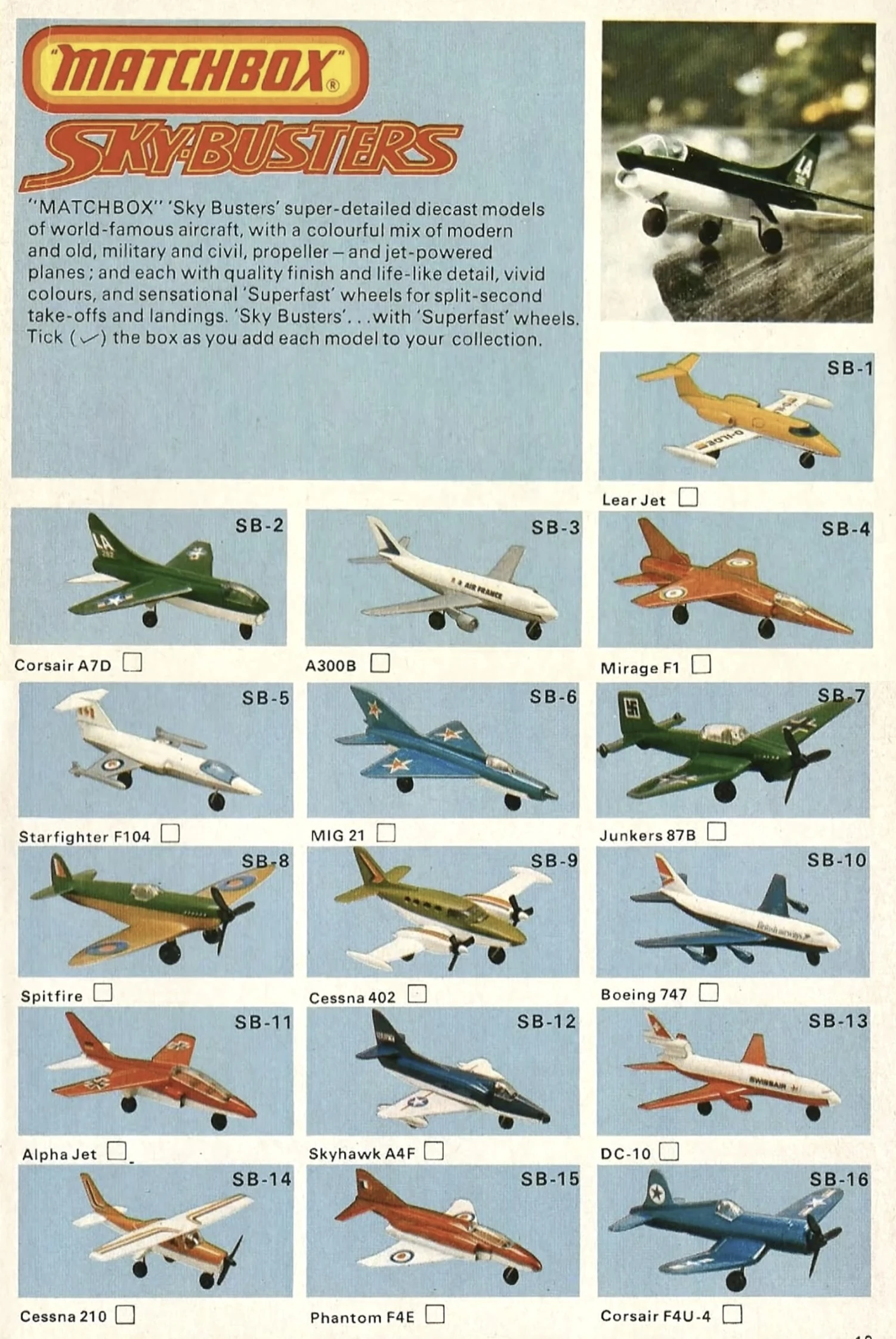 Sky Busters Series (1975) | Matchbox Cars Wiki | Fandom