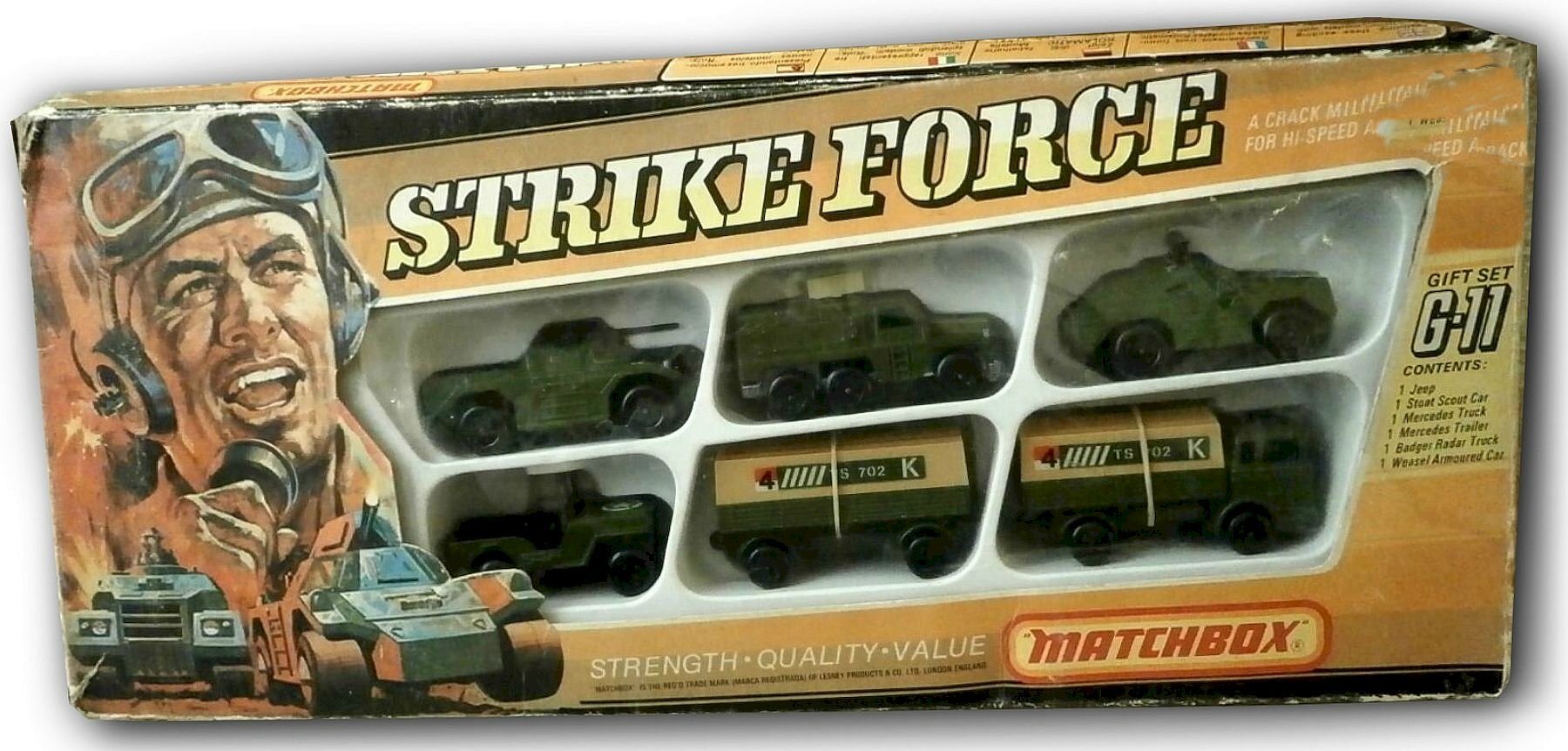 その他 MATCHBOX G-5 MILITARY VEHICLES SET Matchbox Toys G-5 Army Gift Set - Diecast