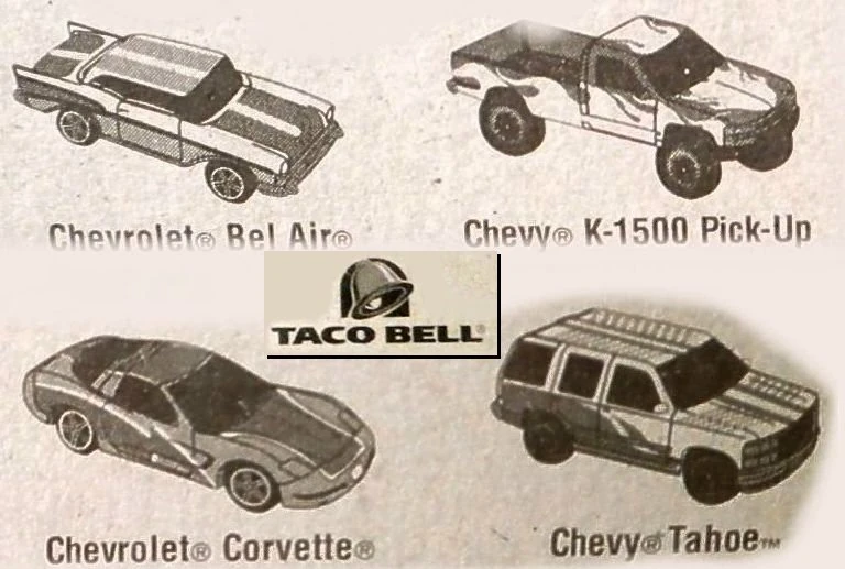 taco bell matchbox cars