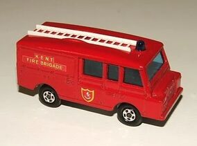 1966 Vintage Lesney Matchbox No 57 RED LAND ROVER Fire Truck