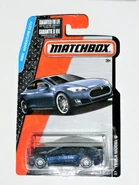 Tesla Model S, 2016 Dark Blue. Standard version.