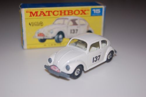 No:15 Matchbox Series Lesney Volkswagen White Reproduction Box 