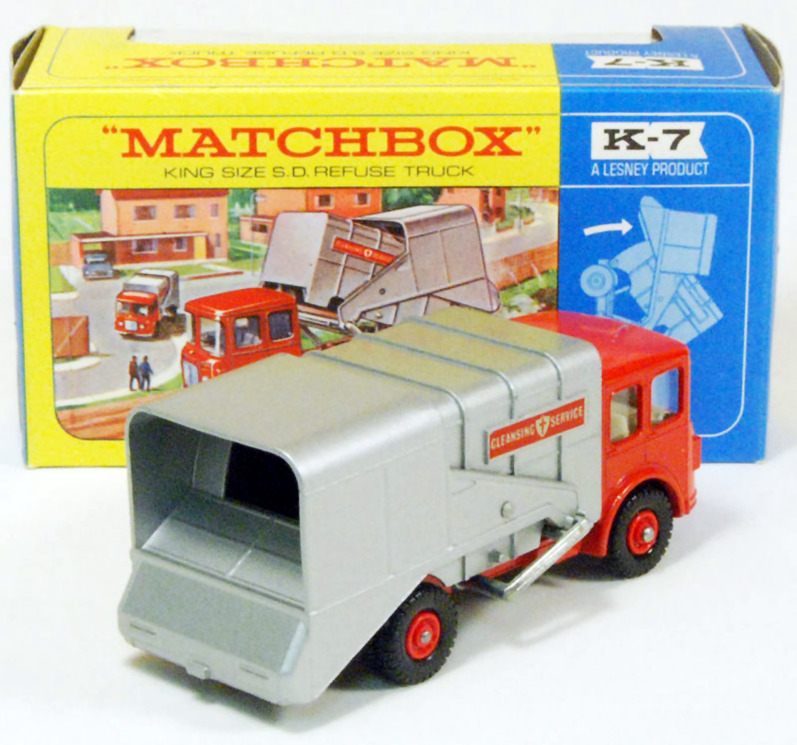 Matchbox Lesney Kingsize K  7b Refuse Truck Cleansing Service Sticker Set 