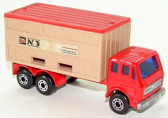 matchbox mercedes container truck 1976