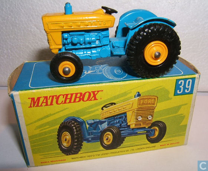 Set of 4 Matchbox 39c Ford Tractor Tires 