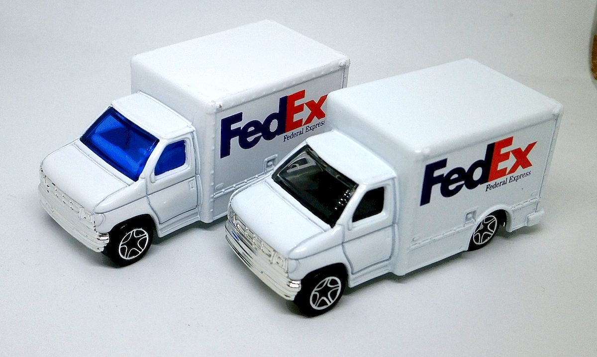 Matchbox fedex truck sale