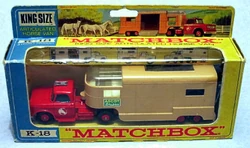 MATCHBOX K-18 アーティキュレーテッドホースバン Articulated Horse Van (K-18) | Matchbox Cars Wiki | Fandom