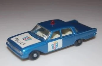 ANCIENNE MINIATURE VOITURE police FORD GALAXIE N°55/59 matchbox