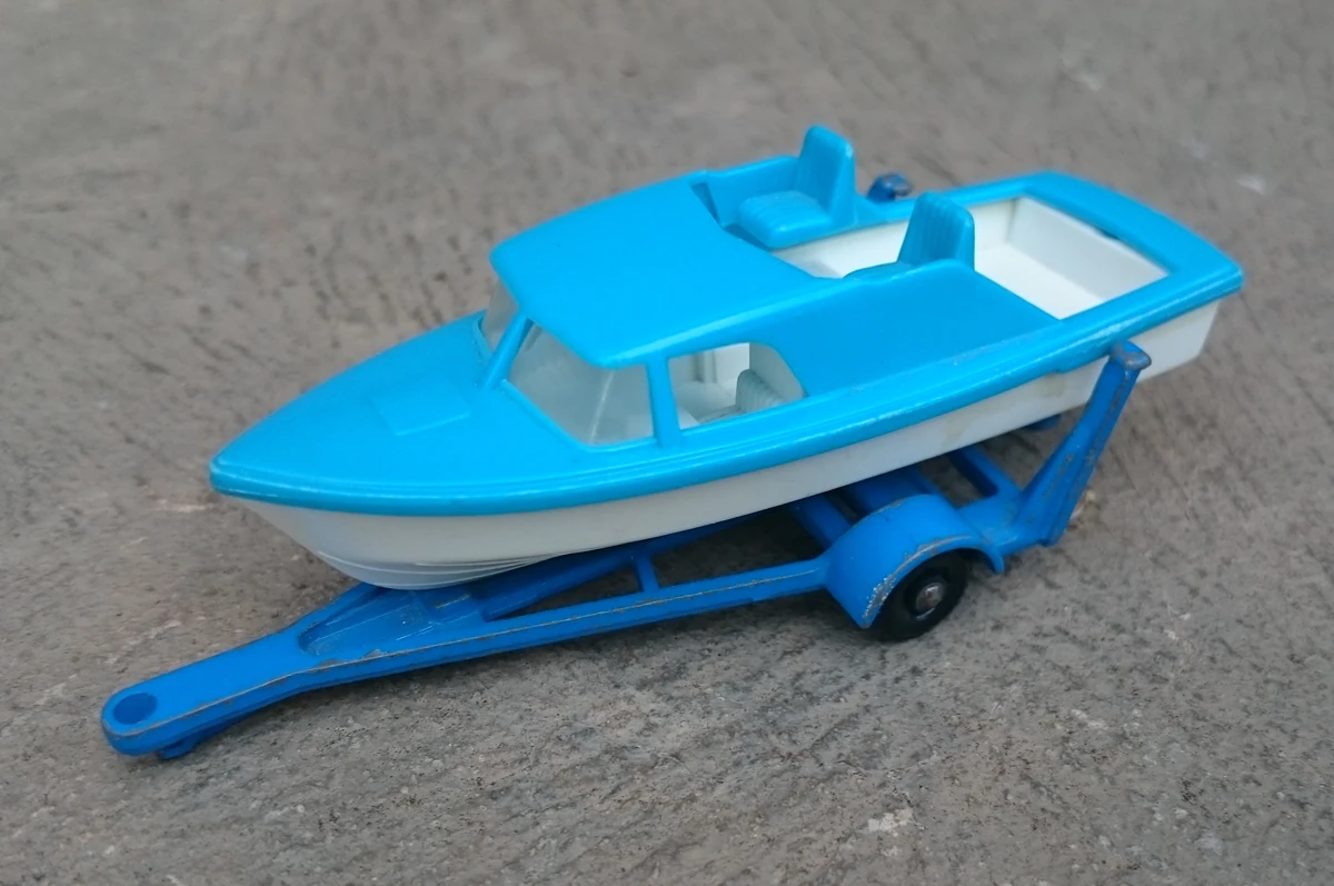 Boat & Trailer (9-D) | Matchbox Cars Wiki | Fandom