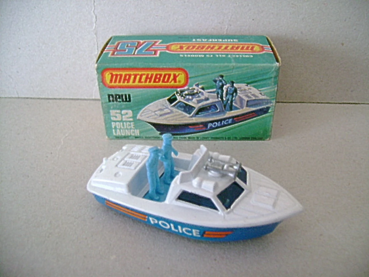 matchbox police boat