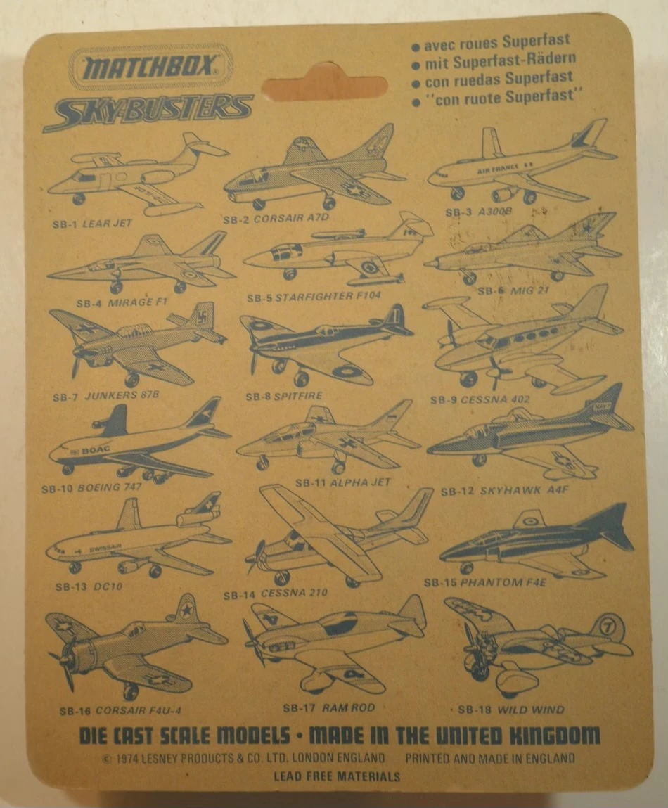 Sky Busters Series (1975) | Matchbox Cars Wiki | Fandom