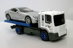 Matchbox Serice Series Cama Plana King 3/20, Rojo con Cama Gris