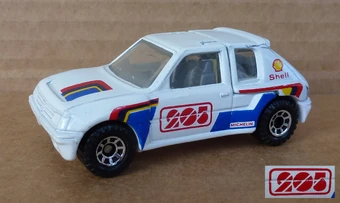 matchbox peugeot 205 turbo 16