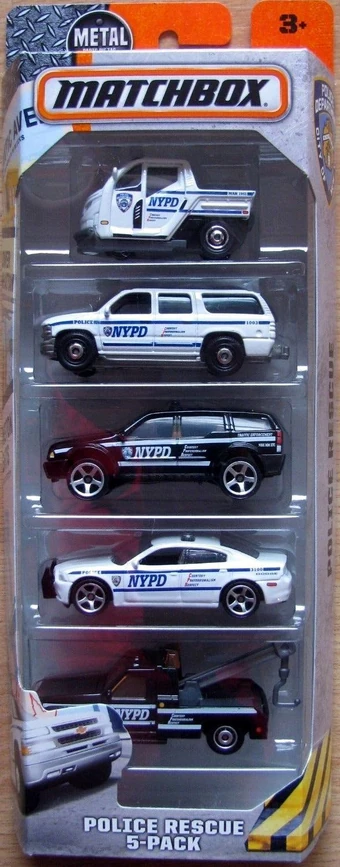 matchbox 5 pack police