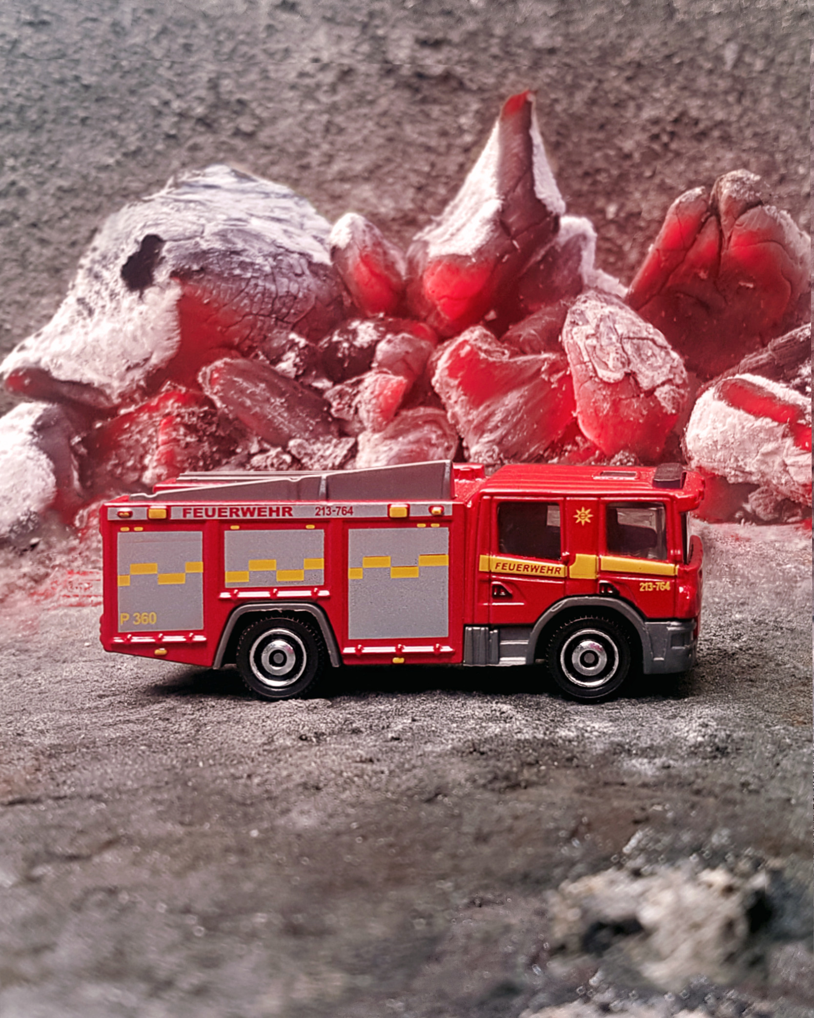 matchbox scania fire engine