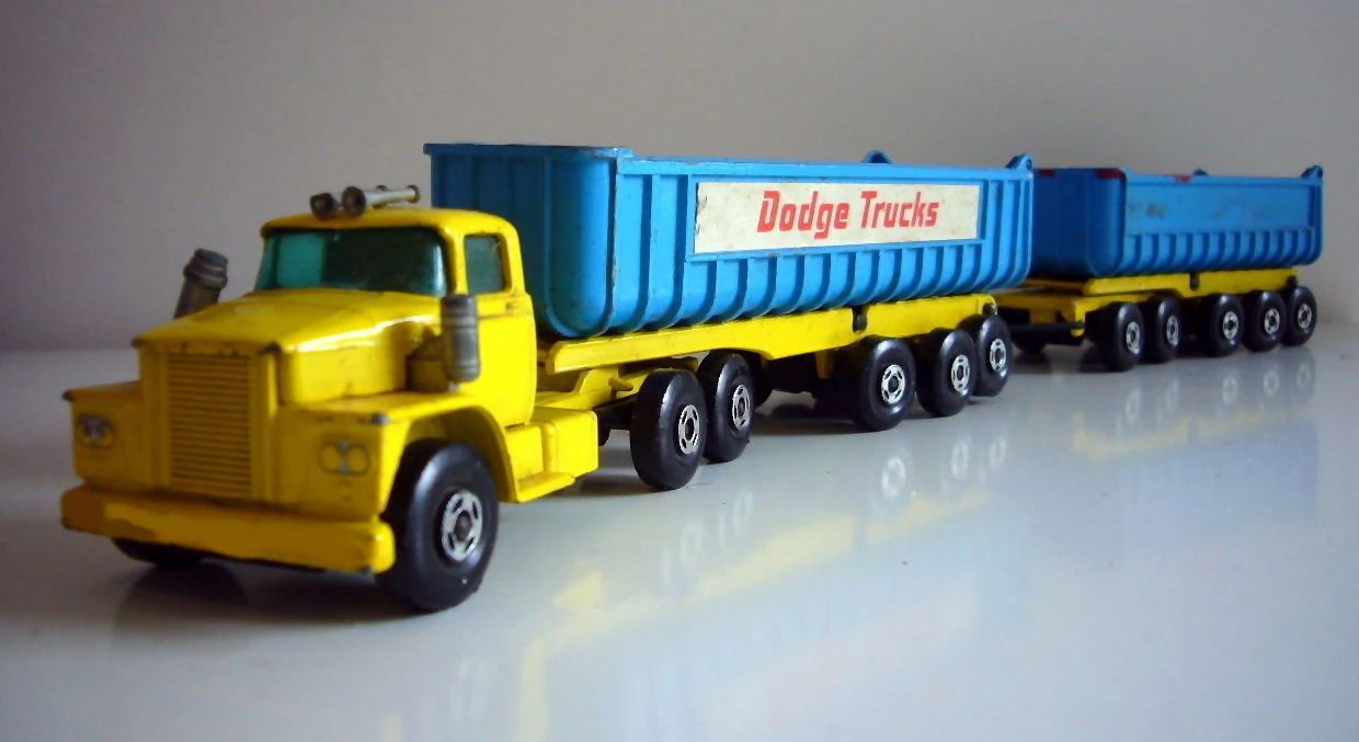 Dodge Tractor with Fruehauf Tippers (K-16) | Matchbox Cars Wiki