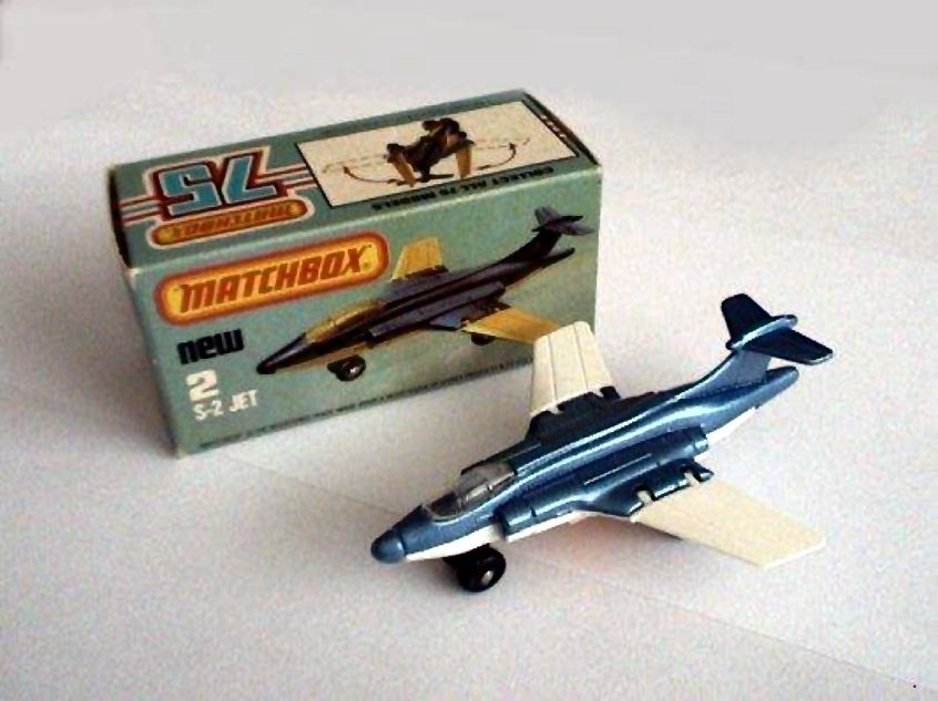 Matchbox Skybusters Diecast SB-1  Gates Lear Jet Airplane NIB 1981 