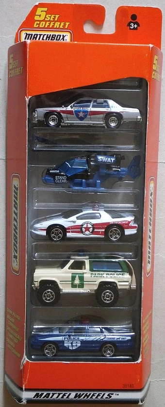 matchbox 5 pack police