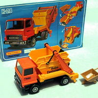 matchbox skip truck