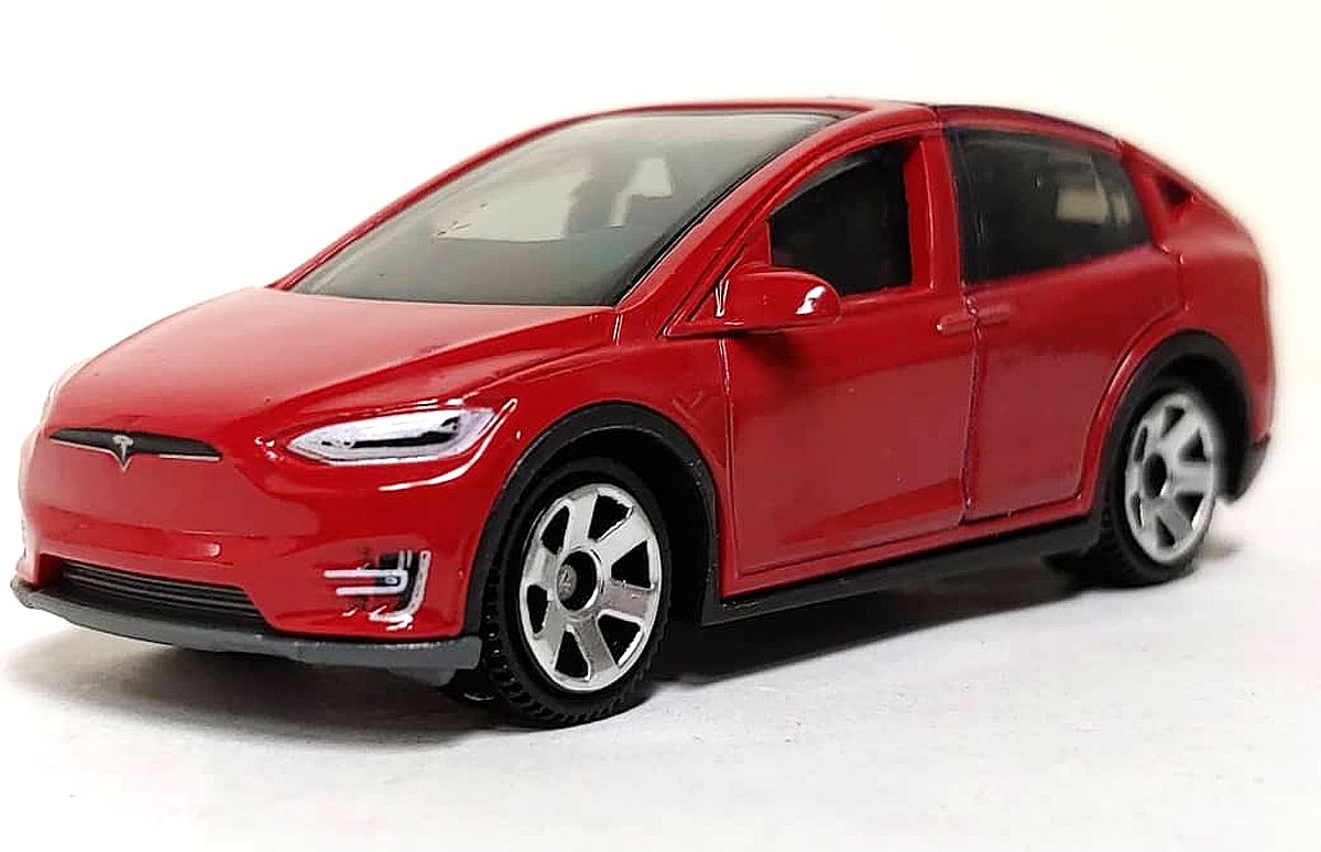 tesla model x matchbox car