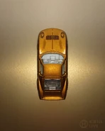 top view Lamborghini Miura gold