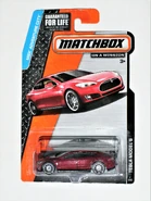 Tesla Model S, 2015 Red. "On A Mission" version.