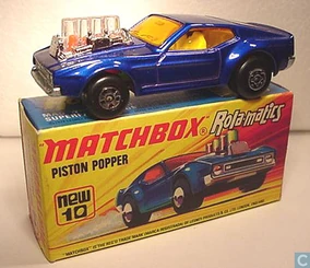 MATCHBOX ROLA-MATICS MUSTANG PISTON POPPER 1973 MB10-B ENGLAND (2)
