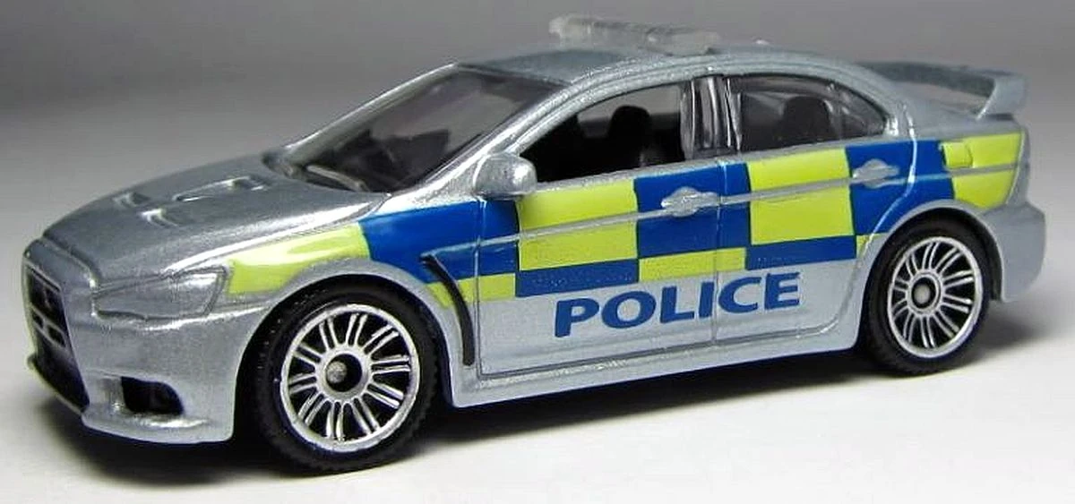 Mitsubishi Lancer Evolution X Police (2010) | Matchbox Cars Wiki