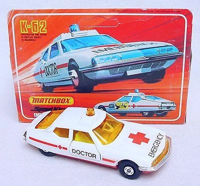 ミニカー MATCHBOX K-62 EMERGENCY DOCTOR Matchbox SuperKings K62 Citroen Doctors Emergency Car (332) | eBay