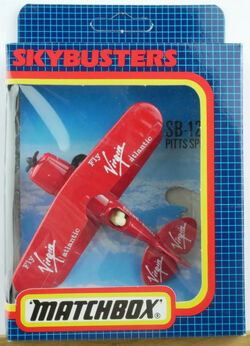 s007k Fly Virgin Matchbox Pitts Special Sb-12 ATLANTIC