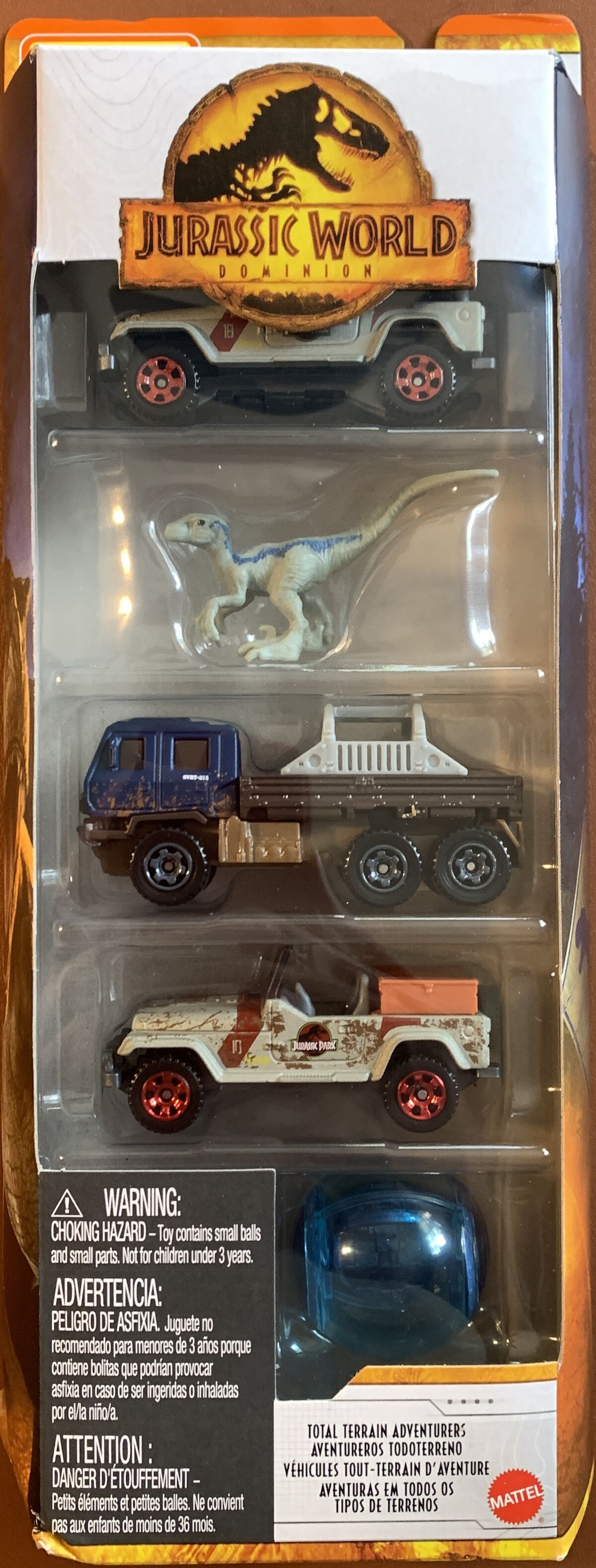 Jurassic world matchbox sales 5 pack