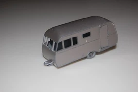 Jouet ancien Matchbox n° 23 Caravan Trailer Bluebird Dauphine