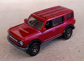 Matchbox Camión Ford Bronco 2021, Rojo, Escala 1