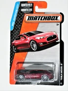 Tesla Model S, 2015 Red. Standard version.