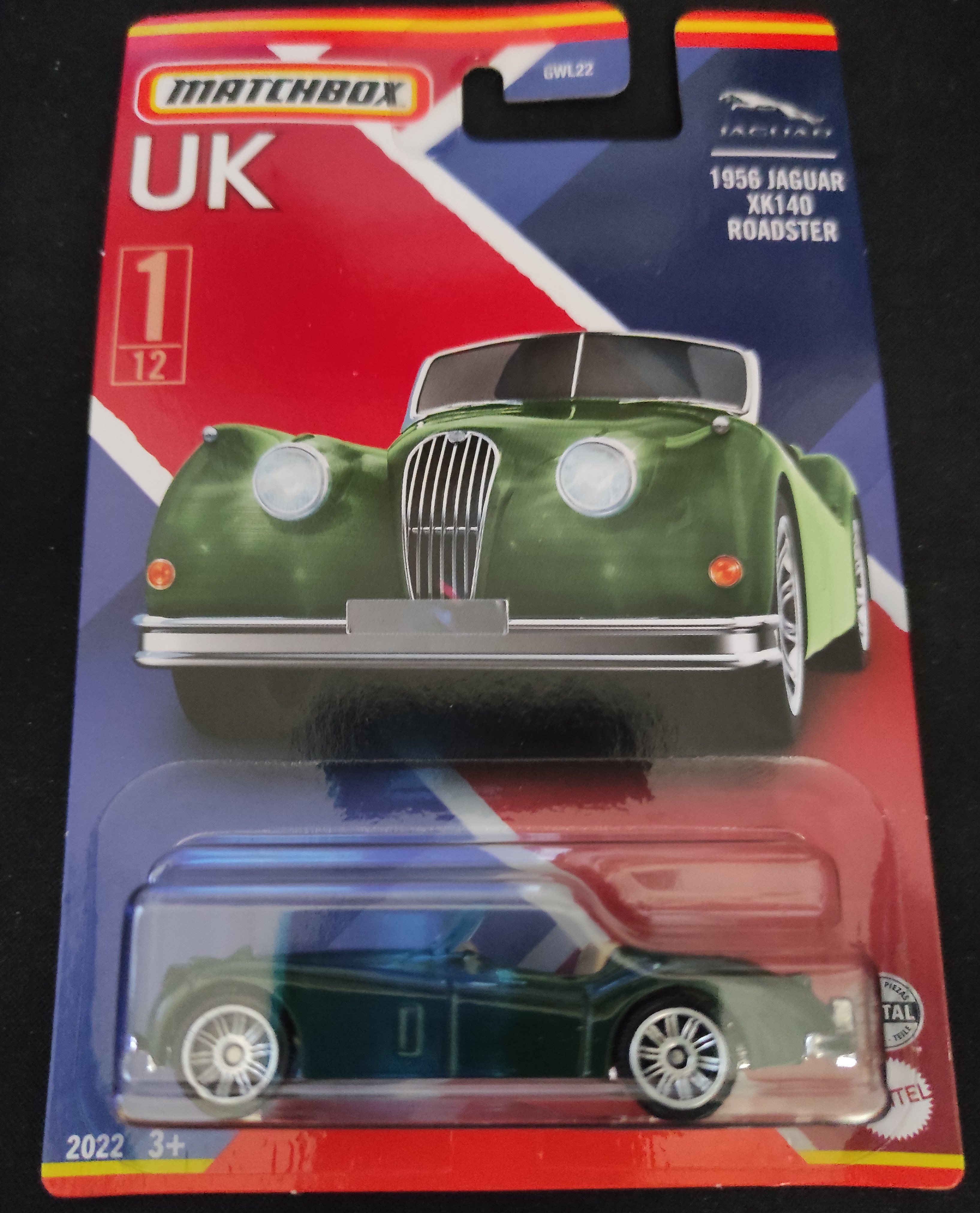 マッチボックス matchbox ジャガー XK140 Amazon.com: Matchbox 2018 MBX Road Trip 3/35 - '56 Jaguar