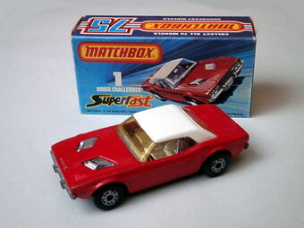 dodge challenger matchbox car