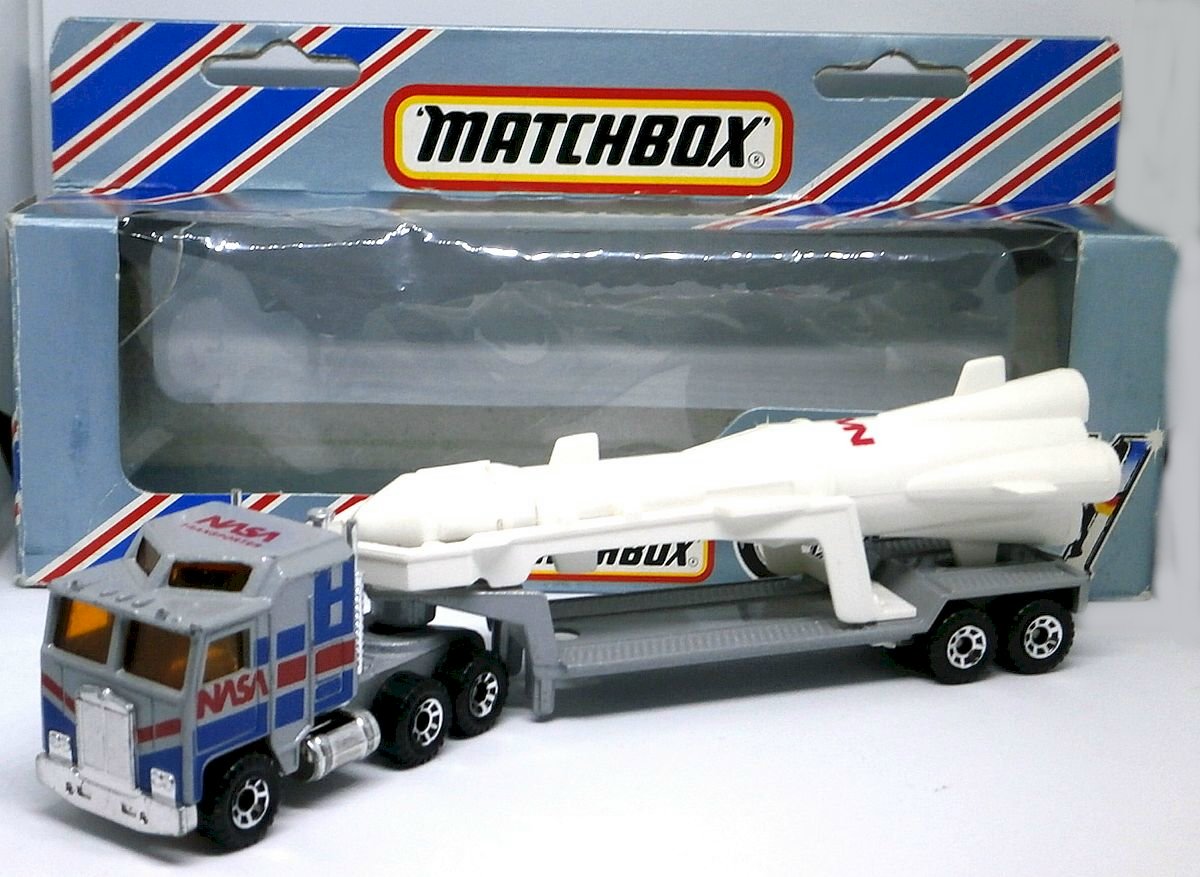 matchbox nasa rocket transporter