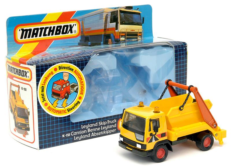 matchbox skip truck