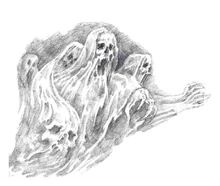 Призраки. Иллюстрация из китайского издания, 2019.