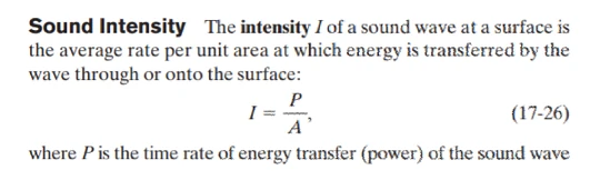 Sound intensity | Math index Wiki | Fandom