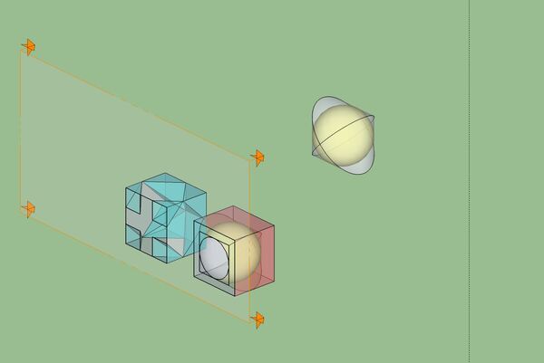 Sphere volume derivation using bicylinder