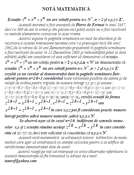 Marea Teorem A Lui Fermat Math Wiki Fandom marea-teorem-a-lui-fermat-math-wiki-fandom