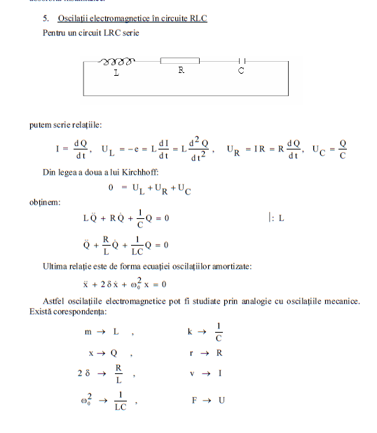 Oscilații electromagnetice în circuit RLC | Math Wiki | Fandom