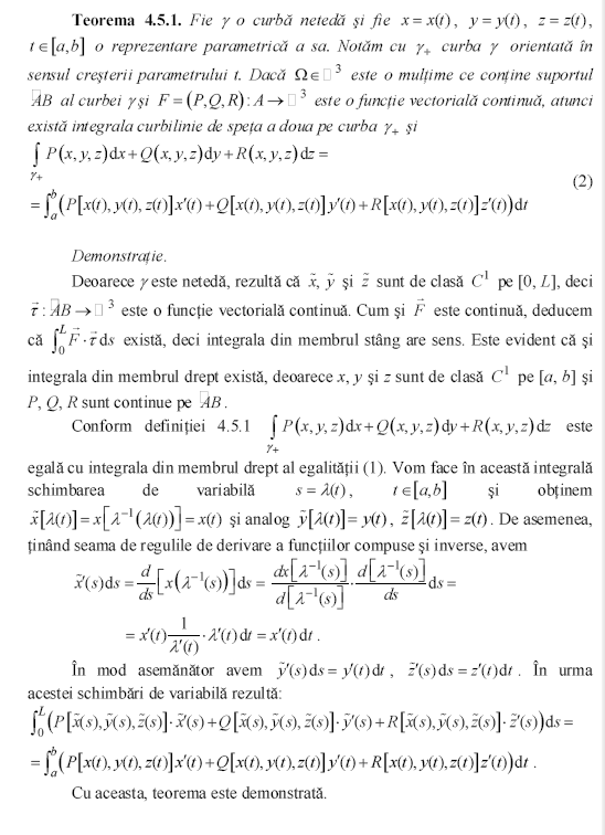 IntegralÄƒ Curbilinie De SpeÈ›a A Doua Math Wiki Fandom
