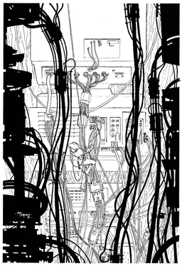 System Freeze pin-up by Michael Kaluta