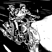 Lapham on bike