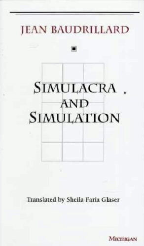 In The Matrix (1999), the book Neo hides his programs in is titled  Simulacra and Simulation, a novel from 1981 that talks about relationships  in reality and society. And the chapter they're