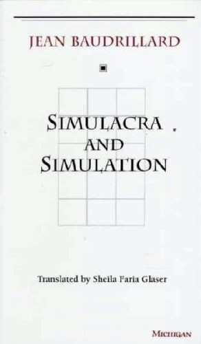 In The Matrix (1999) Neo stores his computer files in a book called  Simulacra & Simulation. Written by the philosopher Jean Baudrillard, it  focuses on the subject of reality as a simulation. 